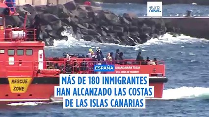 Más de 180 inmigrantes llegan a las costas de Canarias en plena crisis migratoria