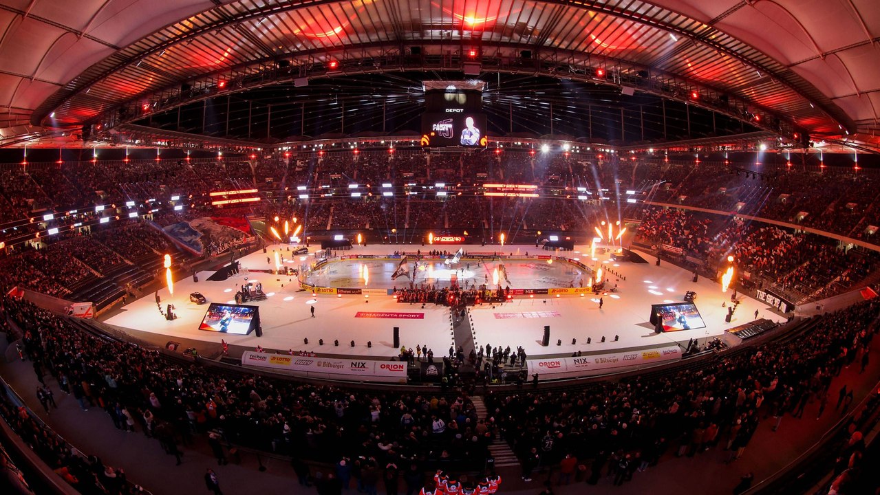 Drohne im Stadion: Spektakuläre Bilder rund um das Winter Game