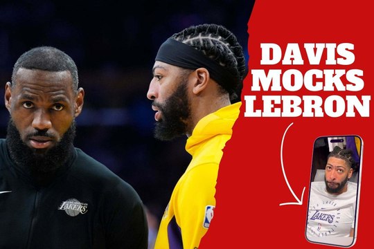 Anthony Davis throws major shade at his Lakers teammate LeBron James for surpassing Michael Jordan