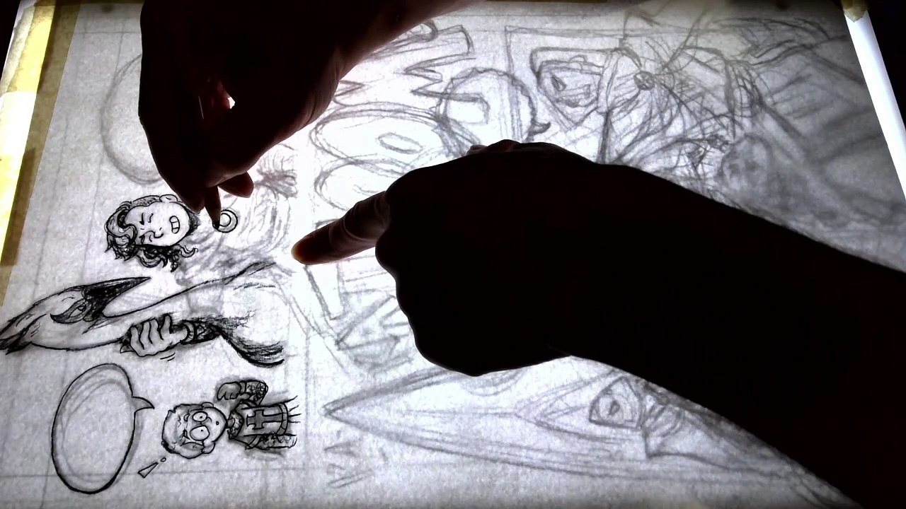 Timelapse: Charcoal Art for Book 2, Page 11 in 20 Minutes or Less