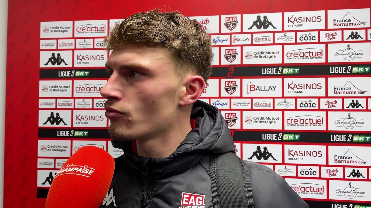 EAG - USL Dunkerque (1-1) : Lucas Maronnier après le match nul face à Dunkerque