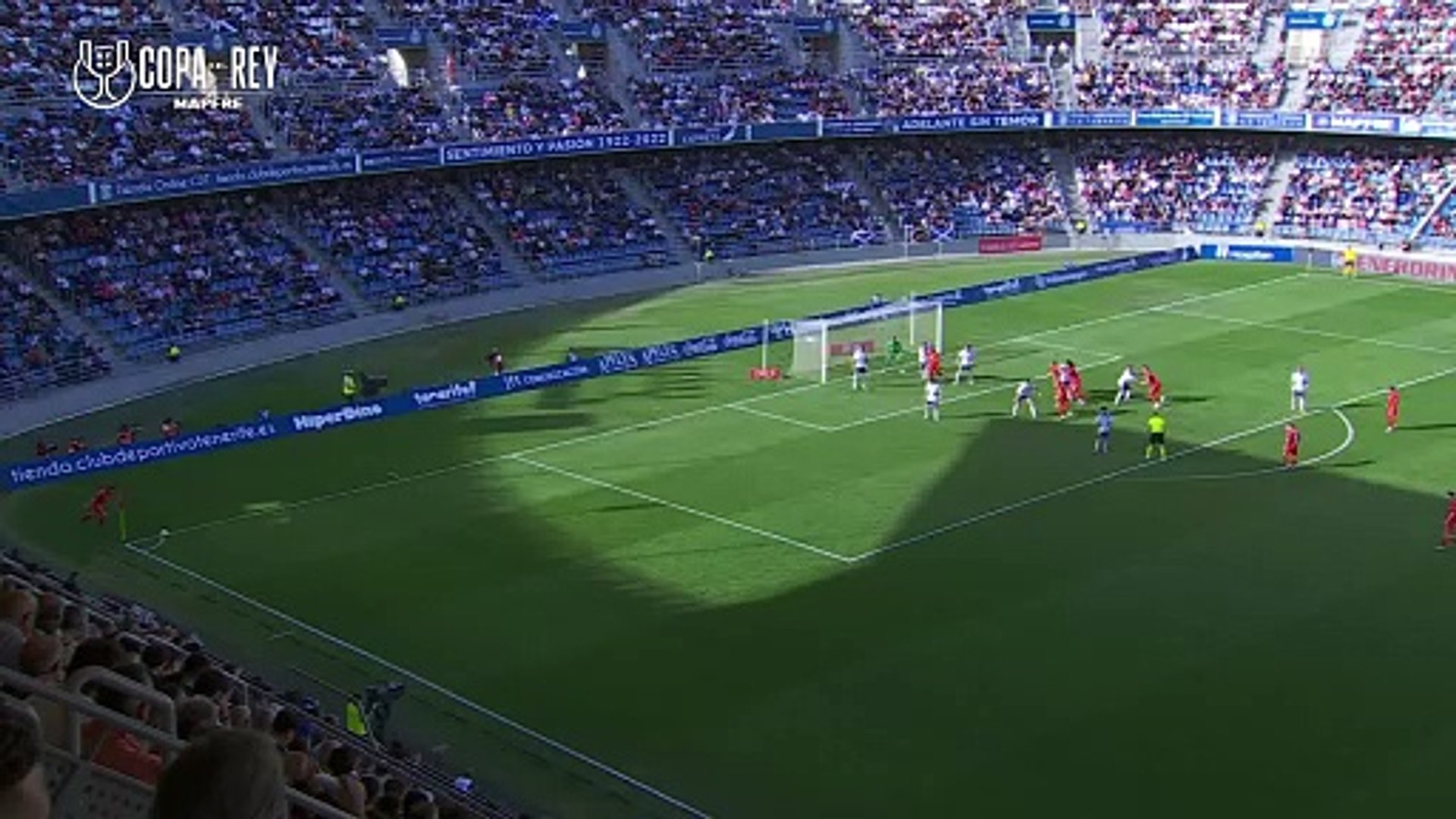 Gol de Jos Len (0-2) en el Tenerife 1-2 Osasuna