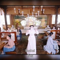 White snake appears to protect