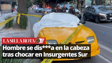 Hombre de la tercera edad se di***ra tras chocar contra vehículo en Av. Insurgentes