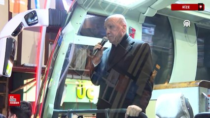 Cumhurbaşkanı Erdoğan, memleketi Rize’de