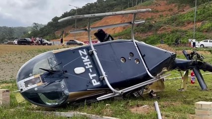 Helicóptero cai próximo ao Beto Carrero World