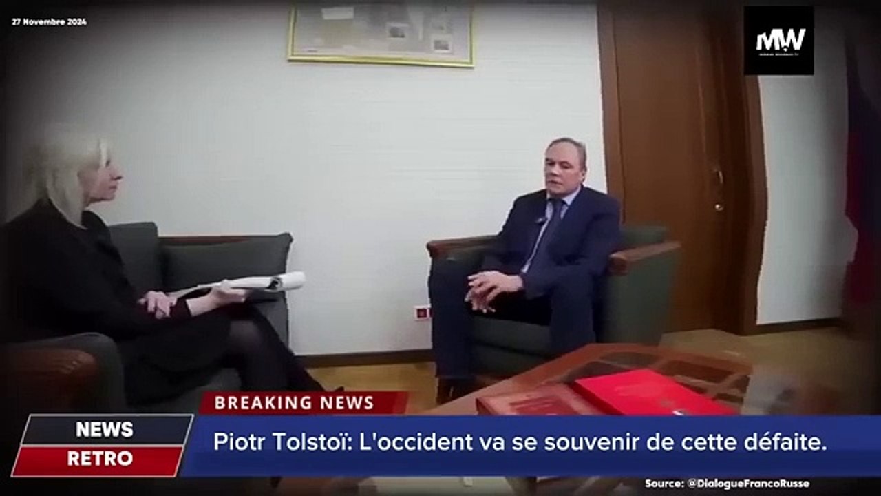 Piotr Tolstoï EXPLOSE _ La France ose défier la Russie _ Les DÉTAILS qui choquen
