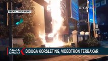 Diduga Korsleting, Videotron Terbakar hingga Meledak di Bekasi