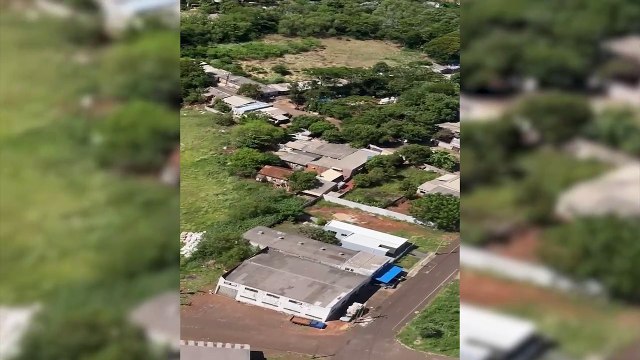 Helicóptero Falcão 13 presta apoio em ocorrência de roubo em Foz do Iguaçu