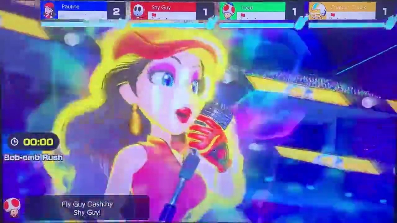 Mario Golf Super Rush Pauline in Battle Golf