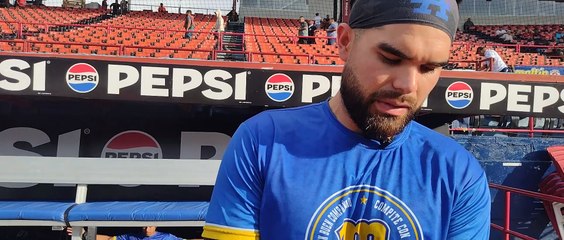 Declaraciones de Renato Núñez previo al juego de Cardenales