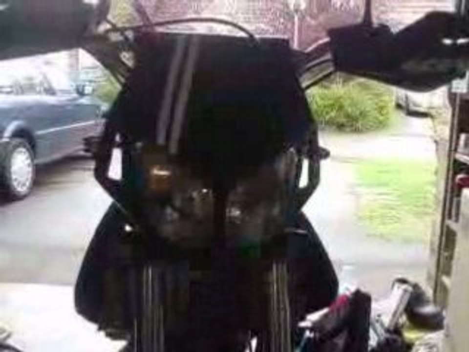 stroboscope sur derbi couleur bleu