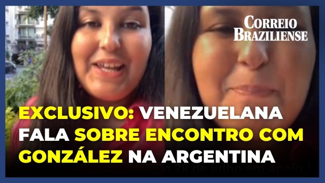 Venezuelana exilada em Buenos Aires fala sobre encontro com opositor Edmundo González