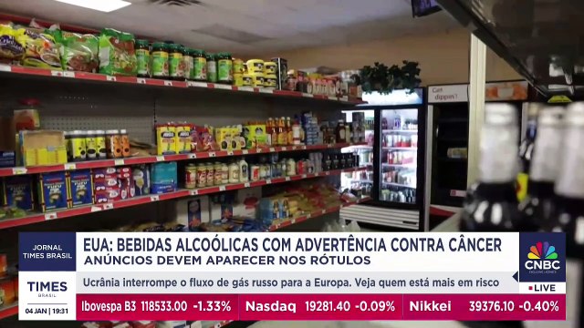 Autoridade de Saúde dos EUA defende que rótulos de bebidas alcoólicas devam advertir contra câncer