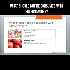 What should not be consumed with sulfonamides?