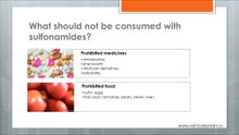 What should not be consumed with sulfonamides?