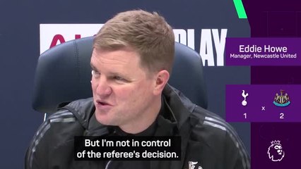 Howe responds to Postecoglou's handball cries