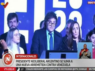 Presidente de Argentina Javier Milei se suma a un nuevo plan conspirativo contra Venezuela