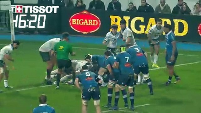 TOP 14 - Essai de Julien DUMORA (CO) - Castres Olympique - Section Paloise