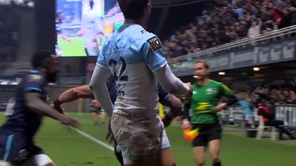 TOP 14 - Essai de Stuart HOGG (MHR) - Montpellier Hérault Rugby - Aviron Bayonnais