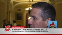 Administración de Trump reconoce a Nicolás Maduro como presidente de Venezuela