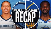 Game Recap: Warriors 121, Grizzlies 113