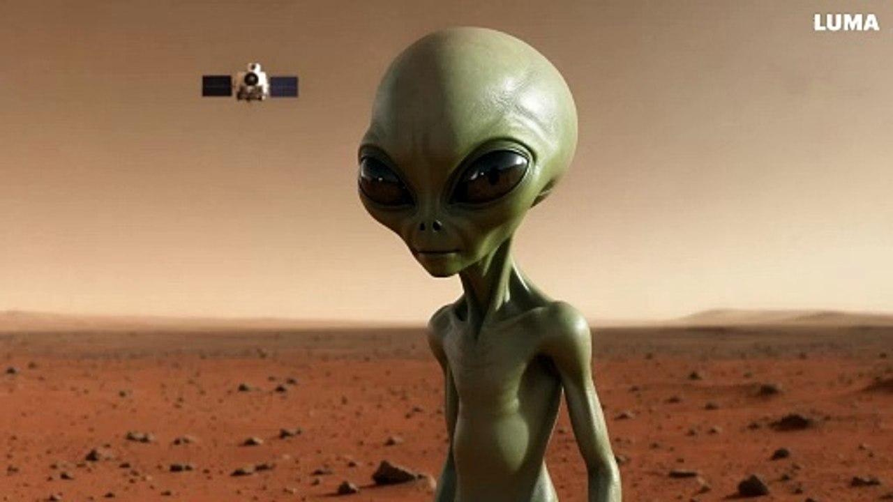Alien walkin in MARS
