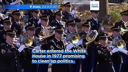 Former US President Jimmy Carter's six-day state funeral begins in Georgia