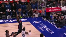 Cunningham and Thompson combine for off-the-glass alley-oop