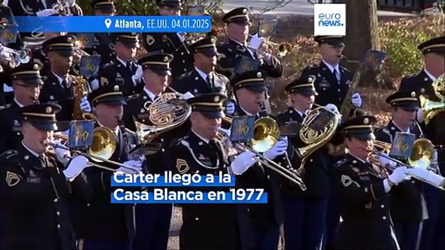 Comienzan en Georgia los seis días de funeral de Estado del expresidente estadounidense Jimmy Carter