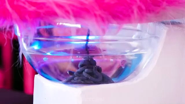 PINK VS BLACK Food Challenge - Wednesday VS Enid Eating Only 1 Color Snacks Challenge