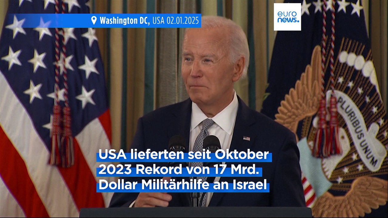 Biden-Regierung plant trotz Kritik umfangreiche Waffenlieferung an Israel