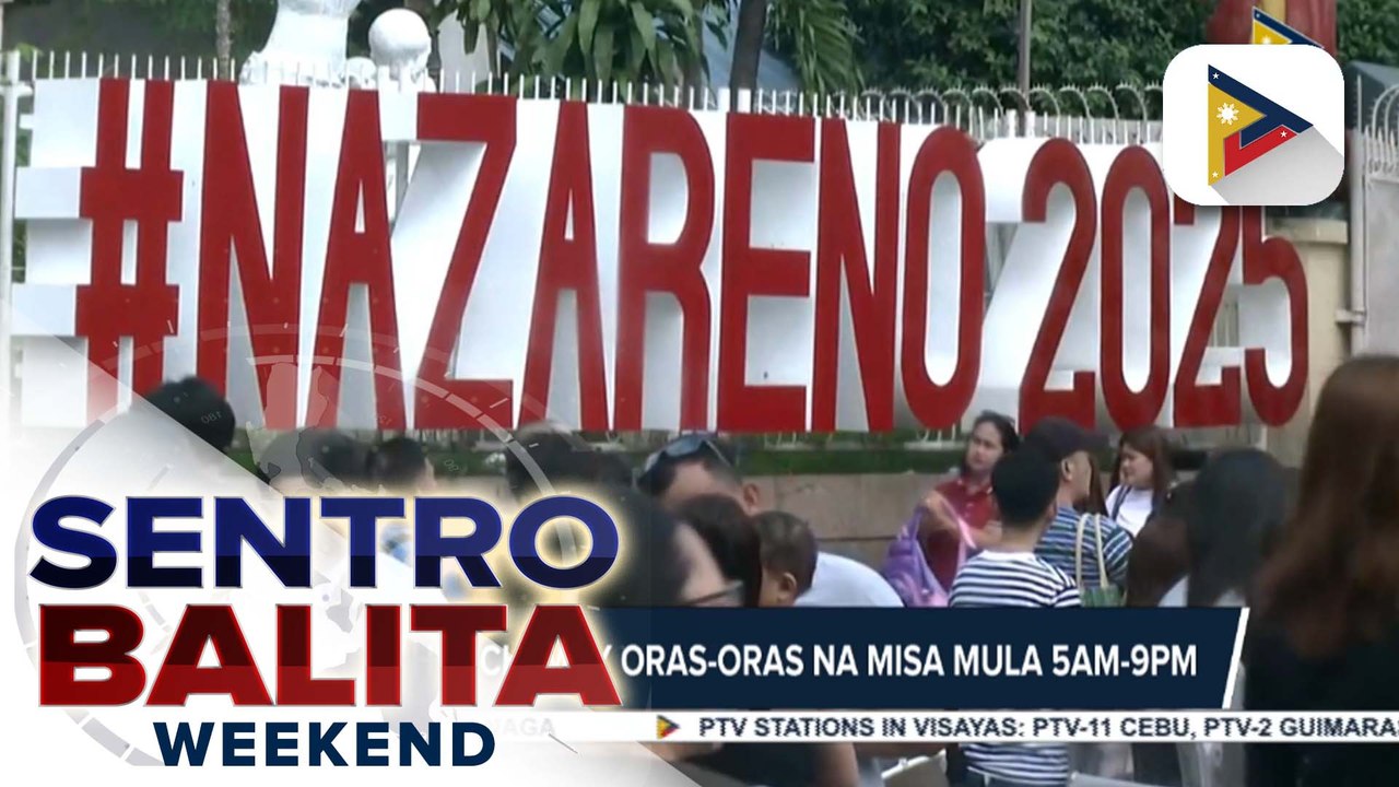 Mga deboto, matyagang pumila para makapasok sa Quiapo Church para sa first Sunday mass; Security measures para sa Traslacion, nakalatag na