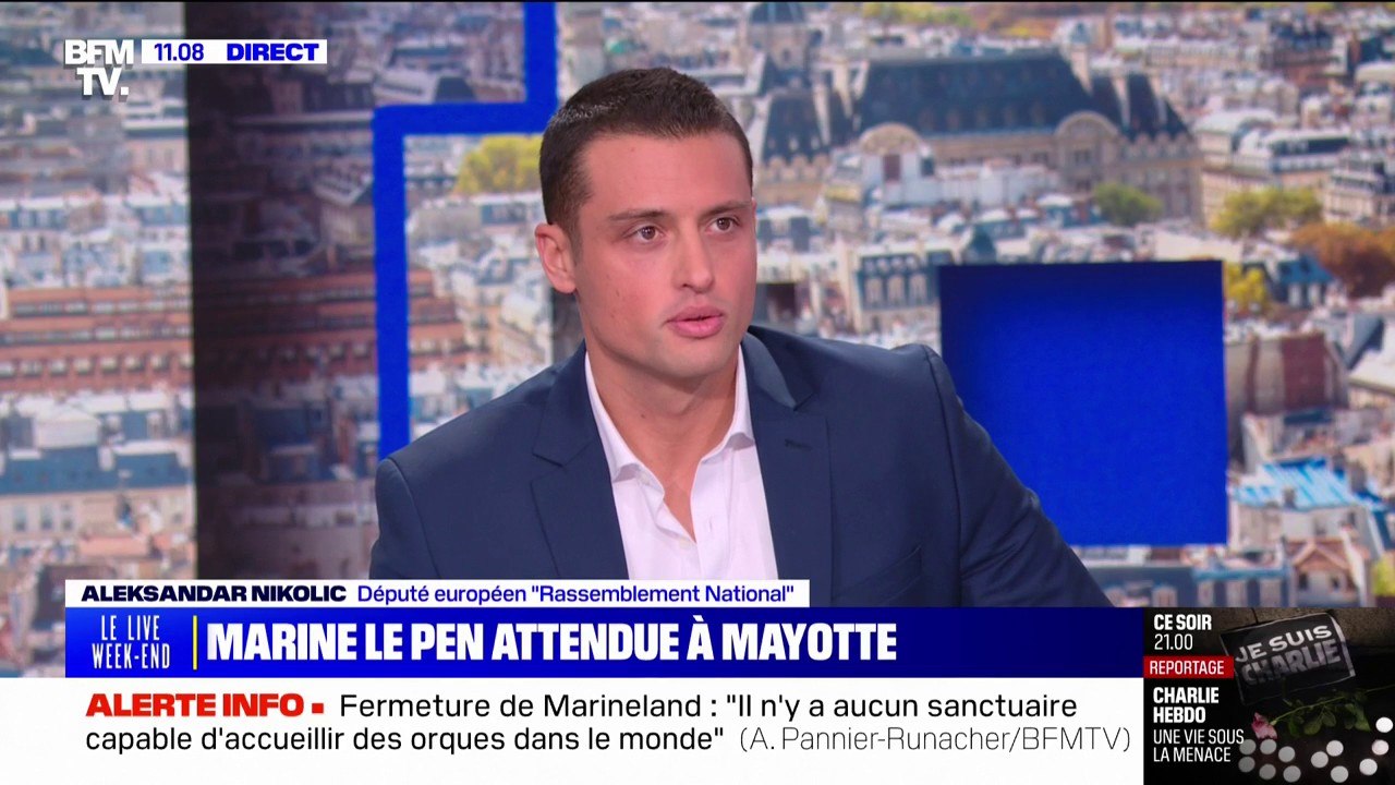 Aleksandar Nikolic (RN): "Marine Le Pen est beaucoup soutenue à Mayotte, il y a une vraie attente derrière elle"