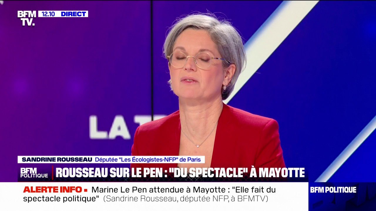 Colère agricole: "C'est évident qu'il y a une crise de l'agriculture", affirme Sandrine Rousseau (Les Écologistes)