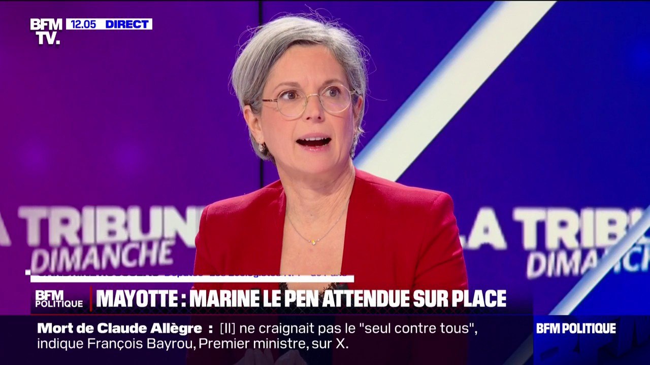 Marine Le Pen à Mayotte: "Un spectacle politique" pour Sandrine Rousseau