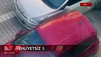 İstanbul'da ehliyetsiz sürücü ortalığı birbirine kattı