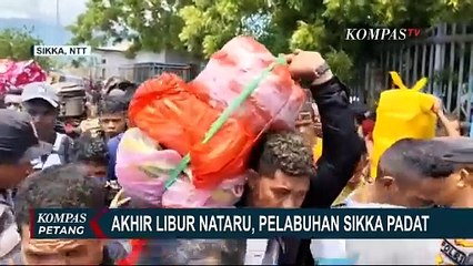 Akhir Libur Nataru, Pelabuhan Sikka Padat