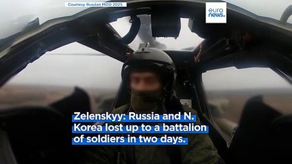 Zelenskyy says Russia and North Korea lost 'up to a battalion' of soldiers in Kursk battles