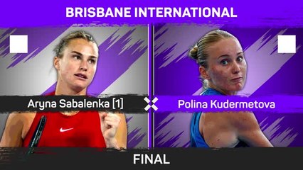 Sabalenka fights back to win Brisbane title