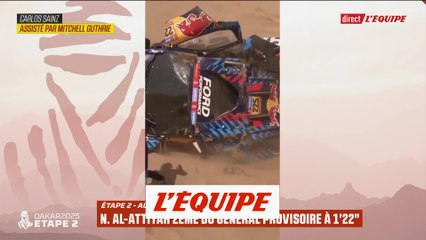 Sainz assisté par Guthrie après avoir renversé son Ford Raptor sur le toit - Auto - Dakar 2025