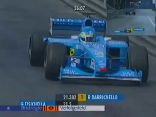 F1 – Giancarlo Fisichella (Benetton Supertec V10) lap in practice – Monaco 2000