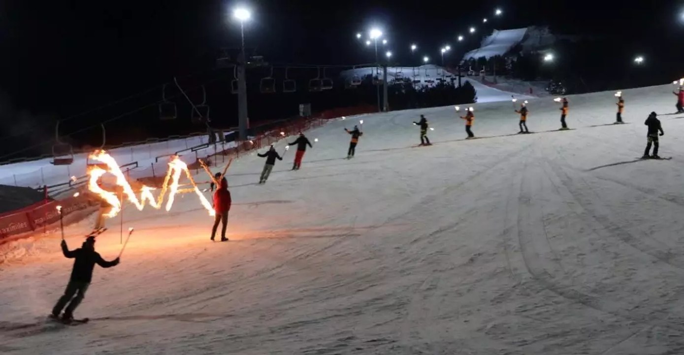Palandöken ve Sarıkamış’ta yeni yıl coşkuyla karşılandı