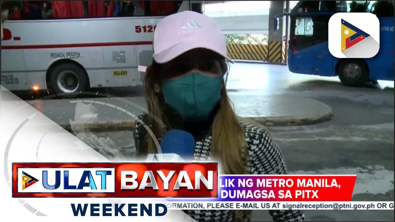 Mga biyaherong pabalik ng Metro Manila, dagsa sa PITX; nasa 17-K pasahero, inaasahan