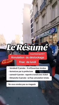 4h d'attente 😱et fermeture de la Fnac Champs-Élysées 🇫🇷