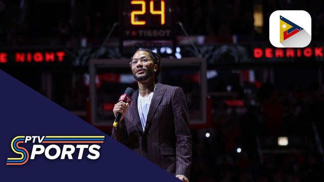 Derrick Rose, binigyang-pugay ng Chicago Bulls