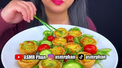 ASMR MINI QUICHE| ASMR PHAN New Food Vlog Video