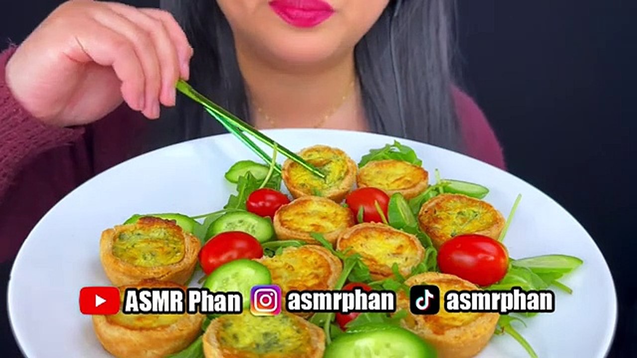 ASMR MINI QUICHE| ASMR PHAN New Food Vlog Video