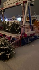 Snow turns Blackpool into winter wonderland