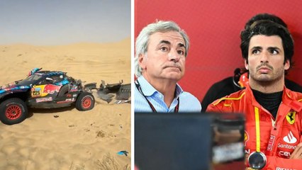Carlos Sainz Sr. tiene fuerte accidente durante el Rally de Dakar 2025; ¿cómo se encuentra?